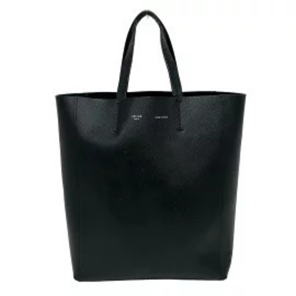 Celine Vertical Cabas Tote Bag Leather Black